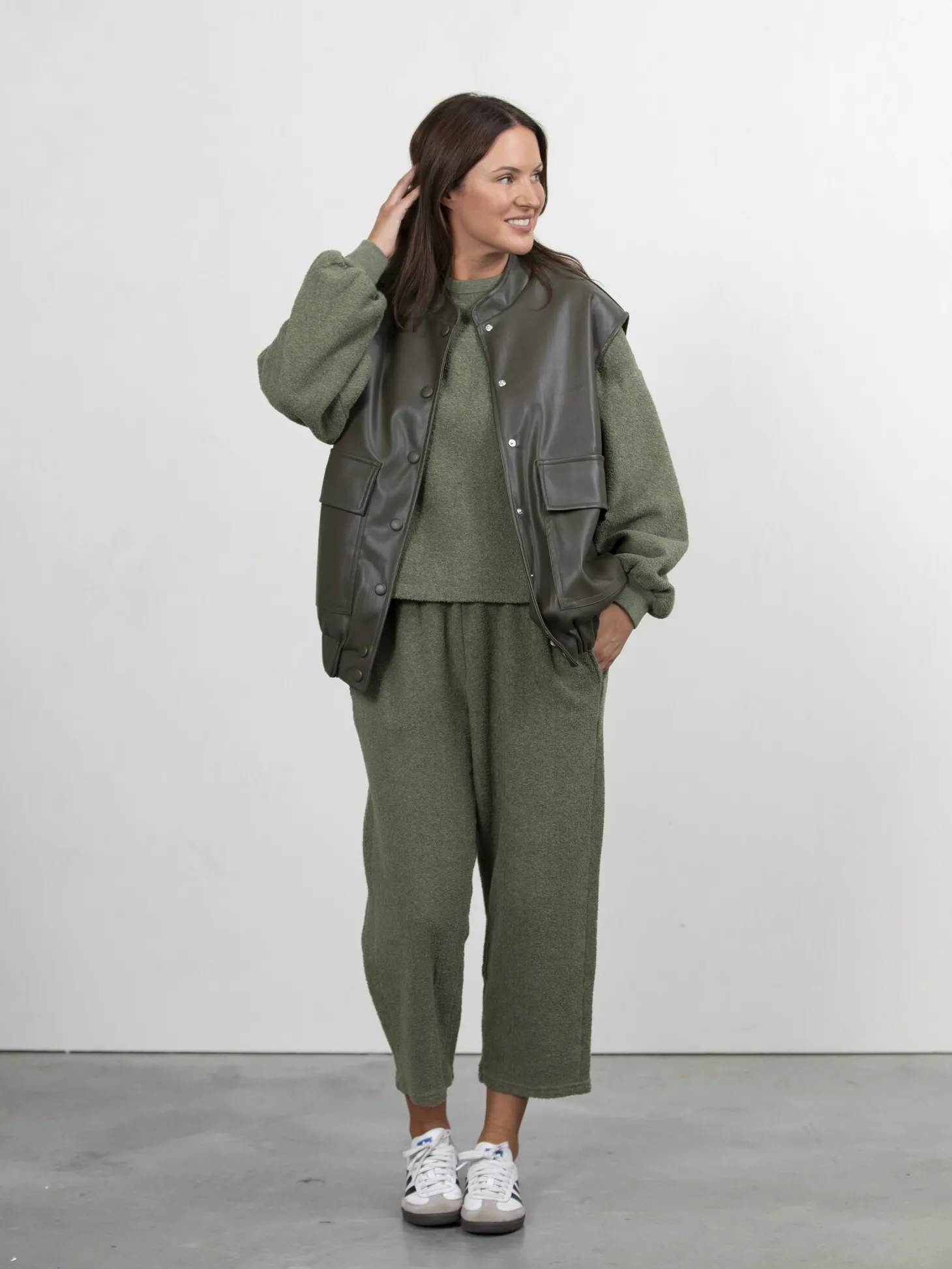Le Marais Vest Nate Khaki Fashion