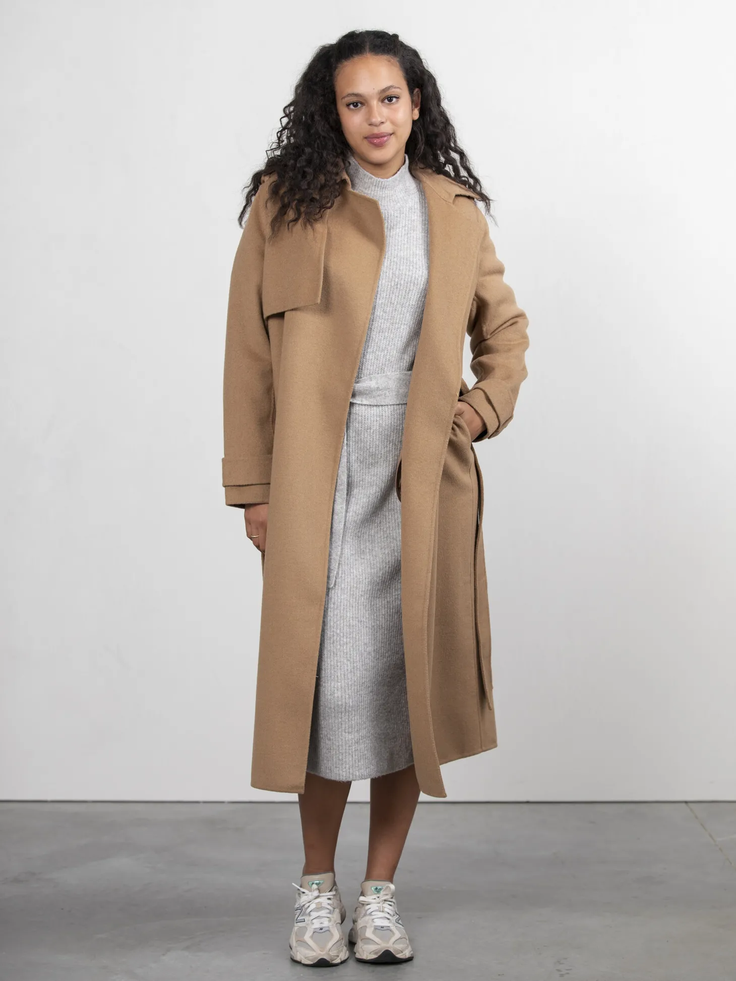 Edited Wollen Trenchcoat Julianne Tigers Eye Best