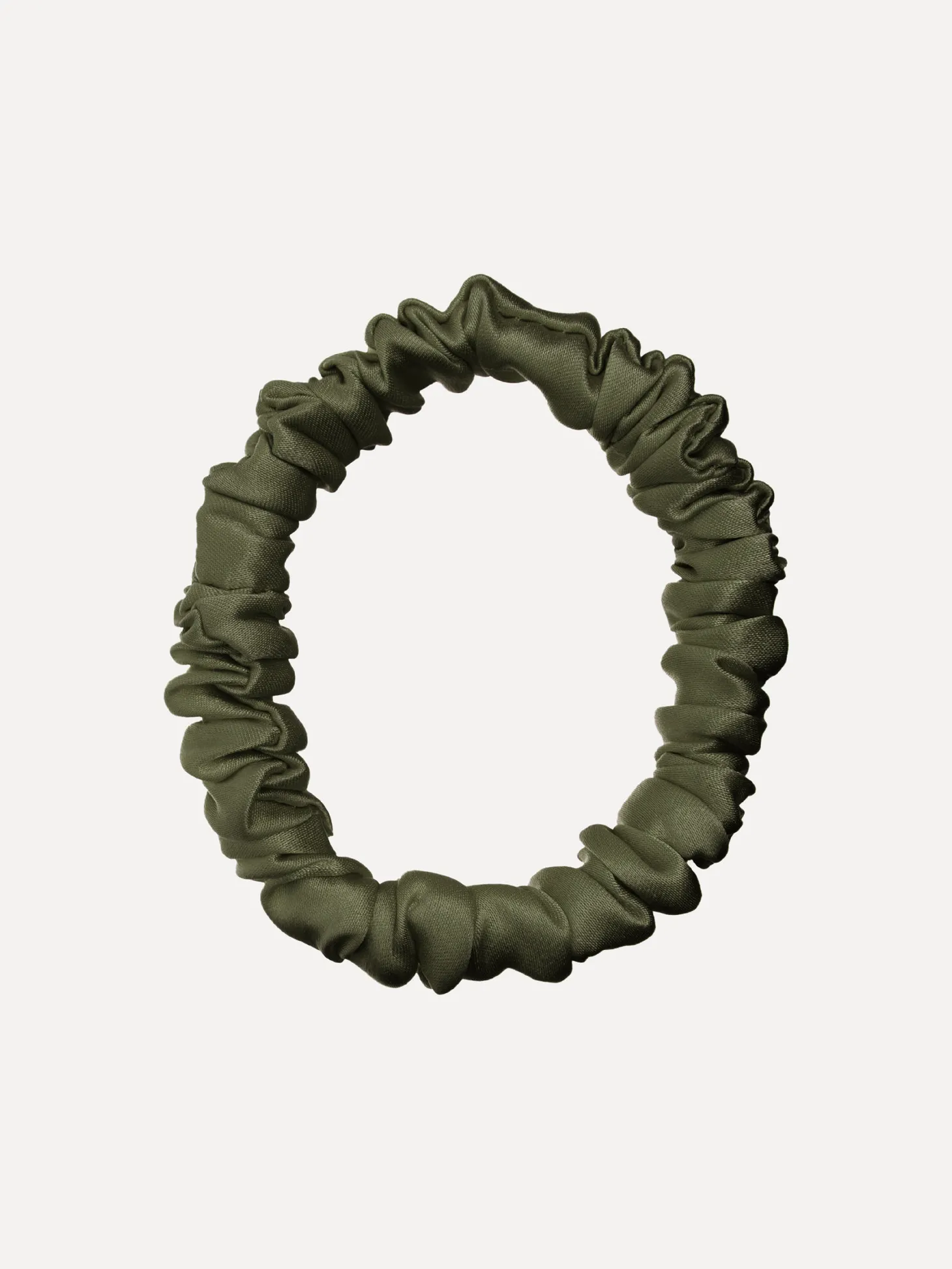 Les Soeurs Zijden Scrunchie Khaki Store