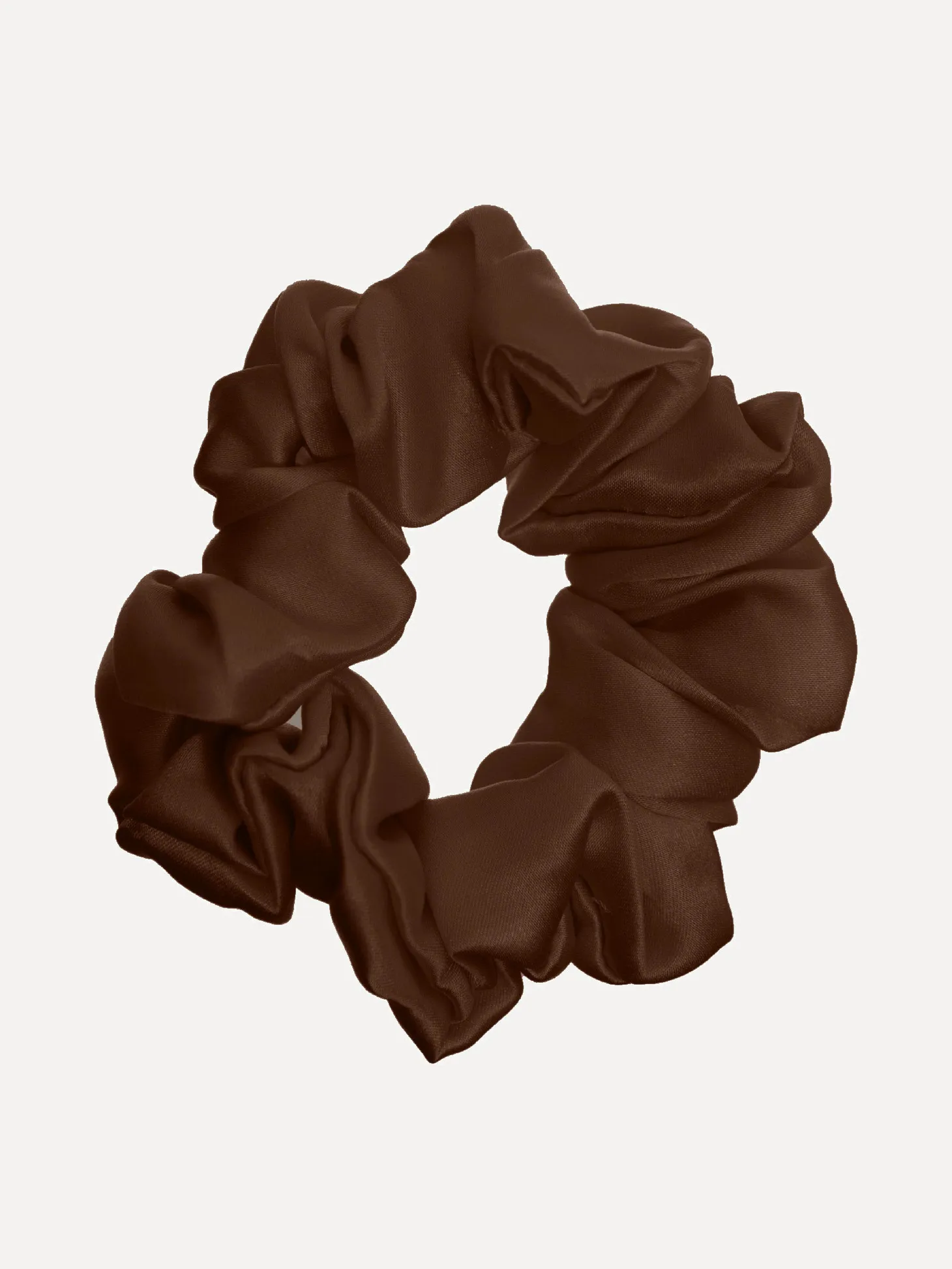 Les Soeurs Zijden Scrunchie Brown Best