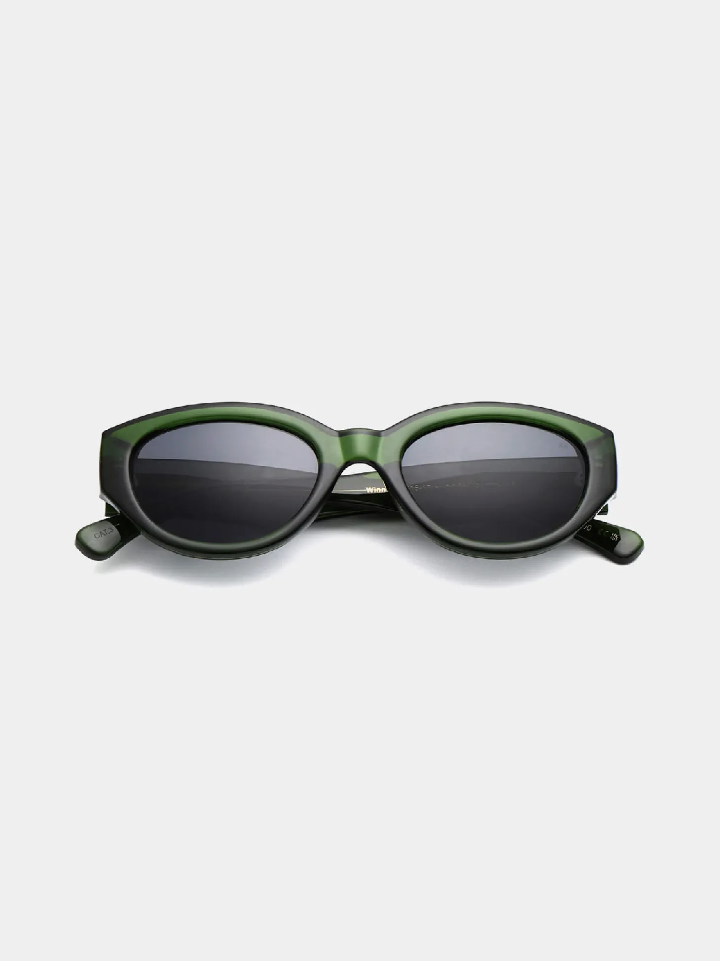 A.Kjaerbede Zonnebril Winnie Dark Green Transparent Outlet